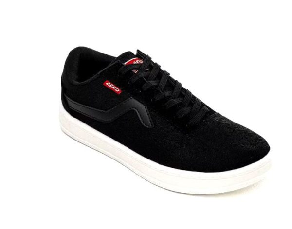 Aerostreet Massive Low 2.0 Hitam Sepatu Sneakers Casual